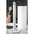 thumbnail image 2 of Fox Run Marble Paper Towel Holder, White, 12.5" Tall Countertop Paper Towel Stand, 2 of 4