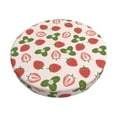 thumbnail image 6 of Uemuo Strawberries And Leaf Pattern Round Bar Stool Seat Covers Washable Stool Cushion Slipcover Elastic Bar Chair Covers-14 inch, 6 of 7