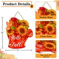 thumbnail image 2 of Wishrage Hello Fall Door Sign,Hello Fall Decoration Sign for Home Front Door,Farmhouse Wall Hanging Plaque Fall Door Decor Fall Front Porch Decor Farmhouse Porch Decorations For Home Thanksgiving, 2 of 4