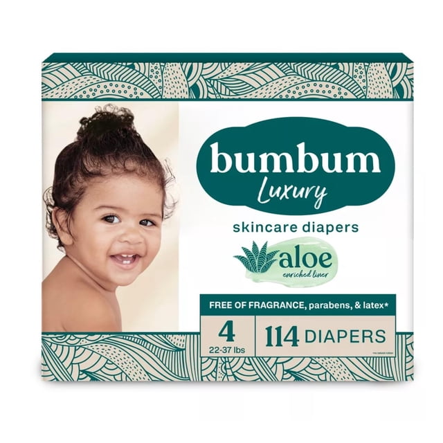 Pañales Bum-Bum Talla 4 Sin Fragancia Paquete de 114
