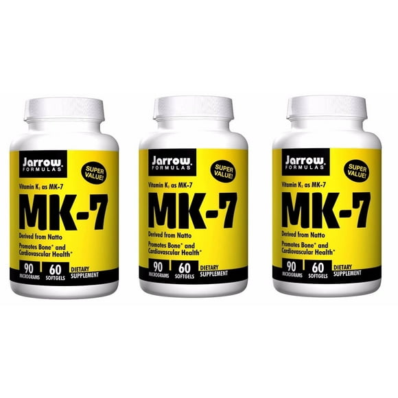 Jarrow Formulas - MK-7 90 mcg 60 softgels - 3 Packs