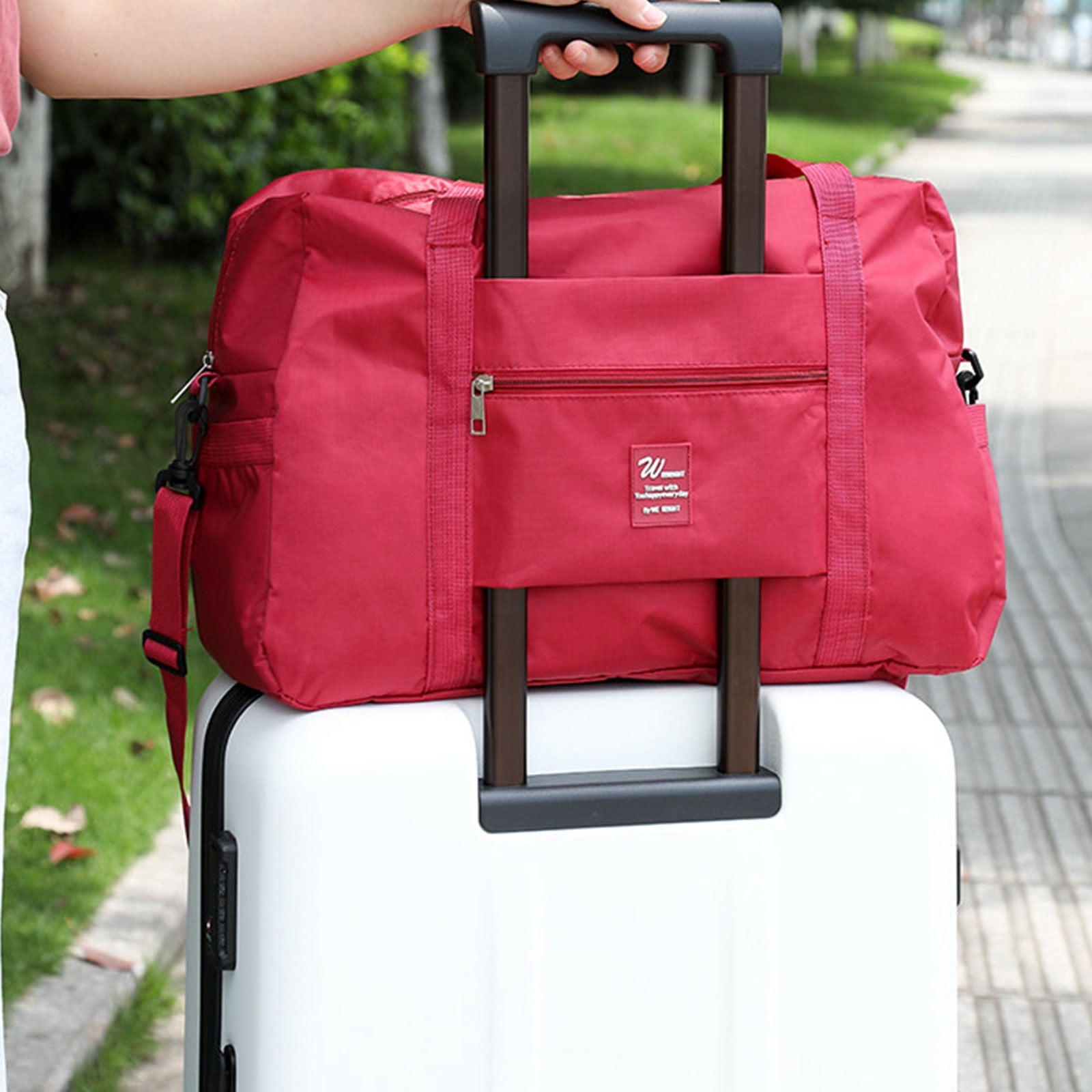 Specollect Clearance 3Pcs Personal Item Bag Foldable Travel Duffel Bag Tote Carry on Luggage Duffle Overnight for Women and Men 42x32x17cm