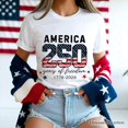 thumbnail image 5 of America 250 Years of Freedom T-Shirt, Patriotic USA Anniversary 1776 Tee, 5 of 5