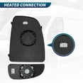thumbnail image 4 of Left Driver Side Heated Wing Mirror Upper and Lower Glass Replacement for Fiat Ducato for Citroen Jumper for Peugeot Boxer 06-23 Rear View Door Mirror No.8151LG/8151LJ/71748250/71748246, 4 of 7