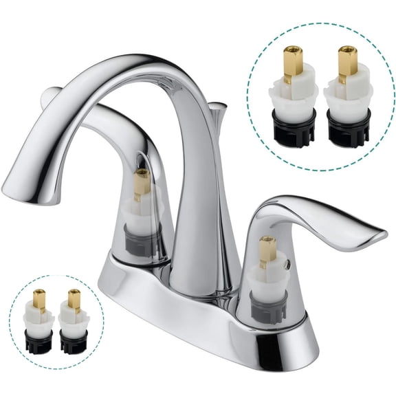 Faucet Stem Replacement Kit - RP25513 2-Pack for Two Handle Bathroom Sink Faucet, Includes Cartridge, Seat, and Spring