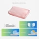 thumbnail image 4 of Funda de almohada de seda satinada | Funda de almohada con cierre de cremallera y protector de cuello | Suave y transpirable para dormir | 50 x 30 cm (19,68 x 11,8 pulgadas) | 1 unidad, 4 of 7