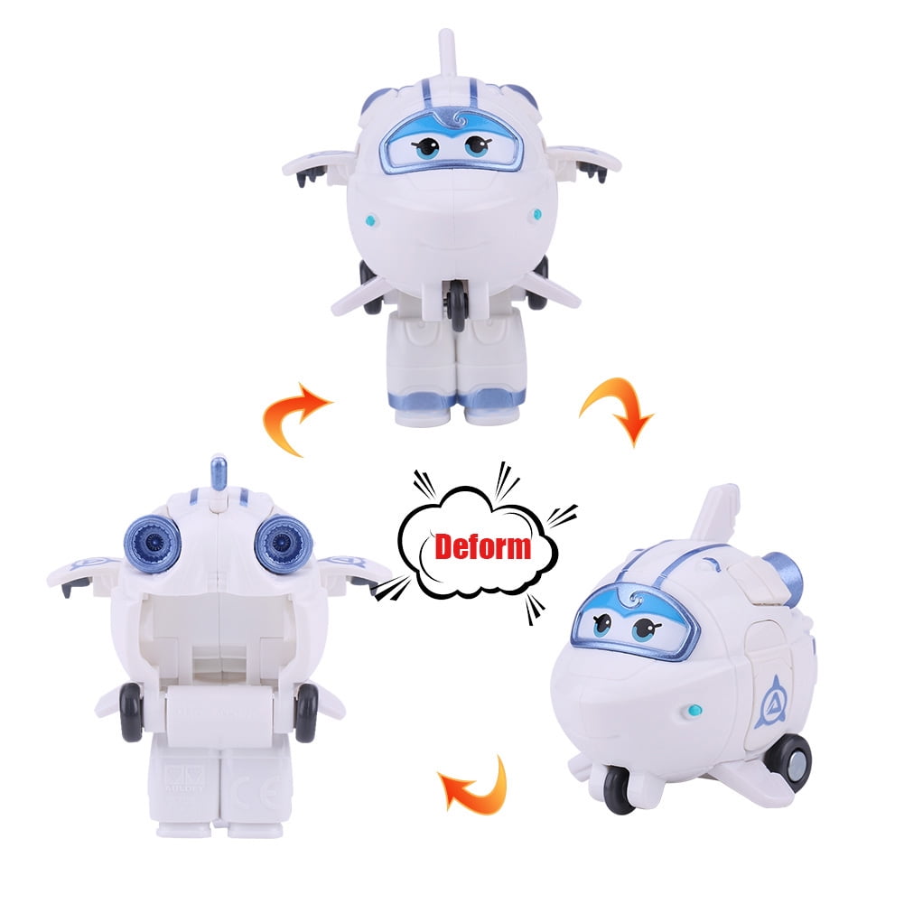 4Types Mini Toy Plane Animation Action Figure Transforming Robot