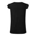 thumbnail image 4 of Beach Vacation Clothes for Women Cropped Thick Strap Top Boys Undershirts X Curved Top Camisole with Bra Bra plus Camisole with Padded for Women Cute Tops Juniors Crop Tops Big Girls Black XL, 4 of 7