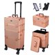 thumbnail image 1 of Byootique Rolling Makeup Case 2in1 Cosmetic Train Case Storage Box Lock Artist, 1 of 11