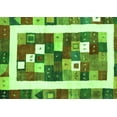 thumbnail image 1 of Ahgly Company Indoor Rectangle Abstract Green Contemporary Area Rugs, 2' x 4', 1 of 1