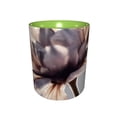 thumbnail image 2 of Flower White Shine Coffee Mug Fun Custom Ceramic Mugs 11oz Green, 2 of 5