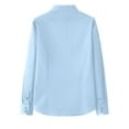 thumbnail image 3 of Men's Long Sleeve Shawl Collar Tops Slim Fit Button Down Solid Color T-shirt, 3 of 6