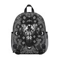 thumbnail image 3 of Astronomical Student Backpack – Gothic Celestial Moon And Star Steampunk Cosmic Lunar Eclipse Solar Dark Mystical Sky Design, 3 of 3