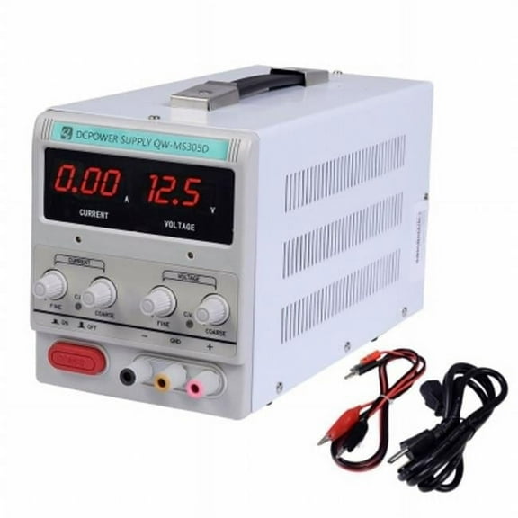 Power Supply 30 Volt 5A 110 Volt Precision Variable DC Digital Lab with Clip Adjustable