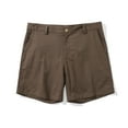 thumbnail image 7 of VSSSJ Men's Cotton Linen Lounge Shorts Lightweight Casual Flat Front Golf Work Shorts Button Zipper Leisure Sports Beach Shorts with Pockets Brown L, 7 of 7