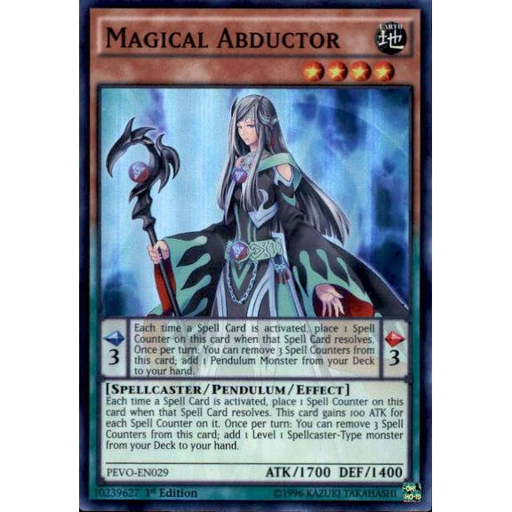 YuGiOh Pendulum Evolution Super Rare Magical Abductor PEVO-EN029