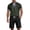 Army Green, variant on Two Piece Outfits for Men Short Sleeve Pullover Shirts Shorts Matching Set Summer Loungewear Set