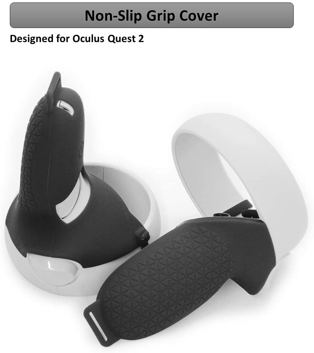 Oculus Quest 2 All-in-One Virtual Reality 256GB Gaming Headset, Touch  Controllers, Bundle with 4 AA Batteries Accessories & Touch Controller Grip  Cover 
