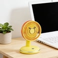 thumbnail image 3 of ICQOVD Ventilateur Portable Usb Rechargeable à Base Ronde Ventilateur de Bureau Ventilateur de Refroidissement Portable pour Usage Extérieur Cadeau Voyage Extérieur, 3 of 6