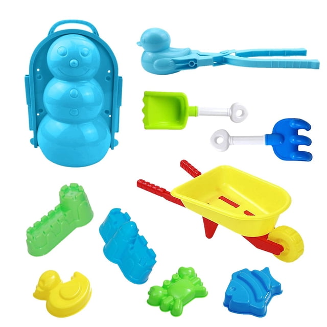 Kit para hacer bolas de nieve HUOGUO, juguetes de nieve de invierno para niños, 10 unidades