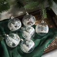 thumbnail image 4 of 6 bolas de nieve blancas transparentes para Navidad, colgantes para árbol de Navidad, adornos transparentes para colgar, decoración del hogar, Año Nuevo, 4 of 5
