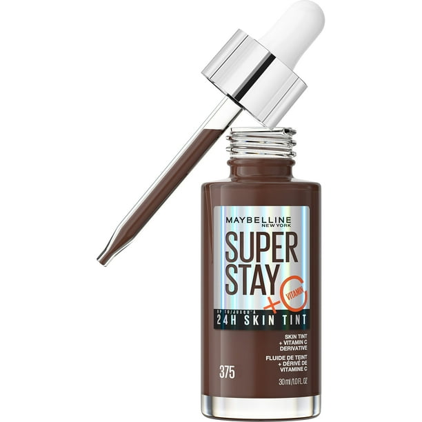 Base de maquillaje Maybelline Super Stay Skin Tint 375 con vitamina C