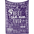 thumbnail image 2 of Team Mom Gifts, Blanket Gifts for Team Mom, Team Mom Gifts for Women & Men, Flannel Blanket Throw, 60 x 50 inches, 2 of 6