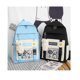 thumbnail image 3 of Kawaii School Bag Five-piece Canvas School Bag With Teddy Bear Boys Girls Back To School Supplies-blue, 3 of 4