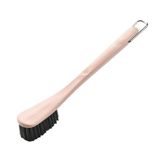 Fesfesfes Angled Shoe Cleaning Brush with Hanging Loop,Soft Dense Bristles for Sneakers Sandals, Non-Abrasive Laundry Bathroom Tool