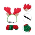 thumbnail image 3 of USHOBE 2Pcs Pet Antlers Head Band Multi Polyester Christmas Themed Circle Decoration For Cat, 3 of 5