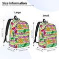 thumbnail image 3 of Yiaed Multicolored Tropical Print Backpack, Premium Laptop Backpack, Travel Backpack for Women, Lightweight Backpacks, Comfortable Back Pack-Small, 3 of 5