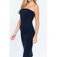 thumbnail image 3 of Moa Collection Women's Cotton Blend Midi Tube Dress  Soft & Stretchy Classic Comfort, 3 of 4