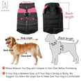 thumbnail image 3 of Gustave Waterproof Warm Dog Coat for Winter Pet Vest Jacket Clothes for Large Dogs (66lb-110lb) "6XL,Pink", 3 of 8