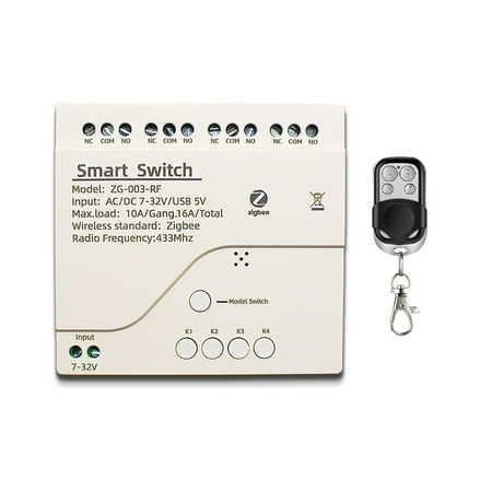 

4CH Zigbee 3.0 Wifi Relay Module Work with Tuya Smart Life APP