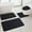 Black, variant on Momihoom New Bathroom Carpet Set Of Four, Latex Non-Slip Base, Flat Glossy Surface
