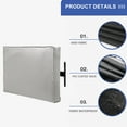 thumbnail image 3 of Funda para TV para exteriores de 46 a 48, 50 a 52 pulgadas, con cremallera, resistente a la intemperie, protección impermeable de 360 grados, interior suave y antiarañazos de 60 a 65 pulgadas, gris, 3 of 6