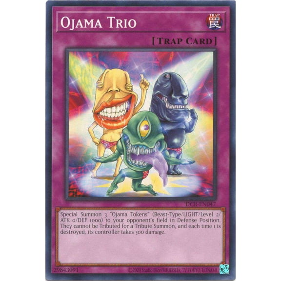 YuGiOh Dark Cris 25th Anniversary Ojama Trio DCR-EN047
