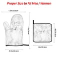 thumbnail image 3 of ZICANCN Oven Mitts and Pot Holders Sets, White Marble Line Texture Baking Sets Kitchen Heat Resistant 4 Pieces, 3 of 8