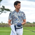 thumbnail image 4 of Salouo Paisley Floral Branches for Men's Short Sleeve Polo Shirts,Polo Shirts for Men Performance Short Sleeve Golf Shirt Athletic Casual Collared T-Shirt-XX-Large, 4 of 8