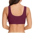 thumbnail image 4 of Telankuip Womens Zen Chic Bras Wireless Seamless Push up Everyday Bras Plus Size Lift Full Coverage Stretch Wide Straps Bralettes Soft Comfortable Daisy Printed Breathable Bra XXXXXL, 4 of 4