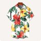thumbnail image 2 of Ceisia Men's Short Sleeve Shirt Vacation Style Straight Fit Tropical Print Turn-Down Collar Casual Spring Summer Shirt Gift, 2 of 4