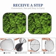 thumbnail image 6 of Haiem Tiny Green Fern Leaves Car Windshield Sun Shade (2 Pieces) Foldable Windshield Sun Shade Car Accessories for Truck SUV Pickup-Large, 6 of 7