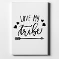 thumbnail image 1 of Love My Tribe - Black Arrow - 8" x 10" - Decorative Canvas Wall Art - White Edge - 5/8" Gallery Wrapped, 1 of 2