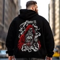 thumbnail image 2 of Big and Tall Men Hoodie Plus Size Hooded Sweatshirt Fleece Pullover 8XLT H2 5KP9 G11, 2 of 8