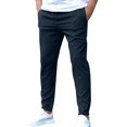 thumbnail image 2 of Men's Lightweight Hiking Pants Quick Dry Outdoor Sweatpants with Pockets for Athletic Workout Casual Travel Navy M, 2 of 5