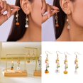 thumbnail image 2 of LICEWO Lightweight Pumpkin Specter Dangle Earrings Accessory For Casual Or Evening Wear, 2 of 11
