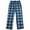 Blue Plaid, variant on Hanes Men's Cozy Micro Fleece Pajama Pant