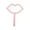 Pink, variant on OAVQHLG3B Hand Mirror with Handle Lip Shape Handheld Mirror for Makeup Compact Portable Mirror Cosmetic Small Mirrors Vintage Camping Travel Makeup Handheld Mirror for Women Daily Use