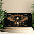 thumbnail image 6 of 1 Pcs 2D Flat License Plate Covers & Frames, Eagle with Skull For Decorative Front, Waterproof For Decoration Aluminum License Plate Covers & Frames Cover For Men Women, 12" X 6", 6 of 7