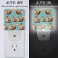 thumbnail image 2 of Squirrel LED Square Night Lights - Modern Design, Soft Glow, Energy Efficient - for Bedroom, Nursery, or Bathroom - Set of 2, 2 of 6